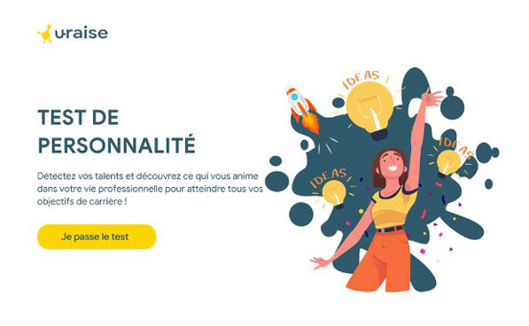 Test de personnalité sur la plateforme u-raise